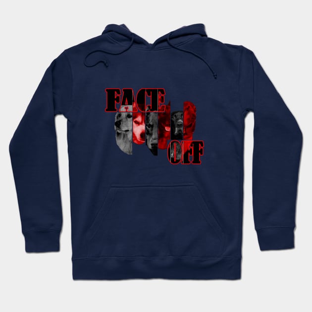 FACE OFF - Smart & Intelligent Dogs Hoodie by DesignersMerch